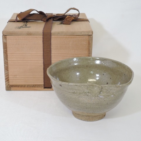 【中古】如拙庵 須田祥豊作 絵唐津 茶碗 茶道具【美品】