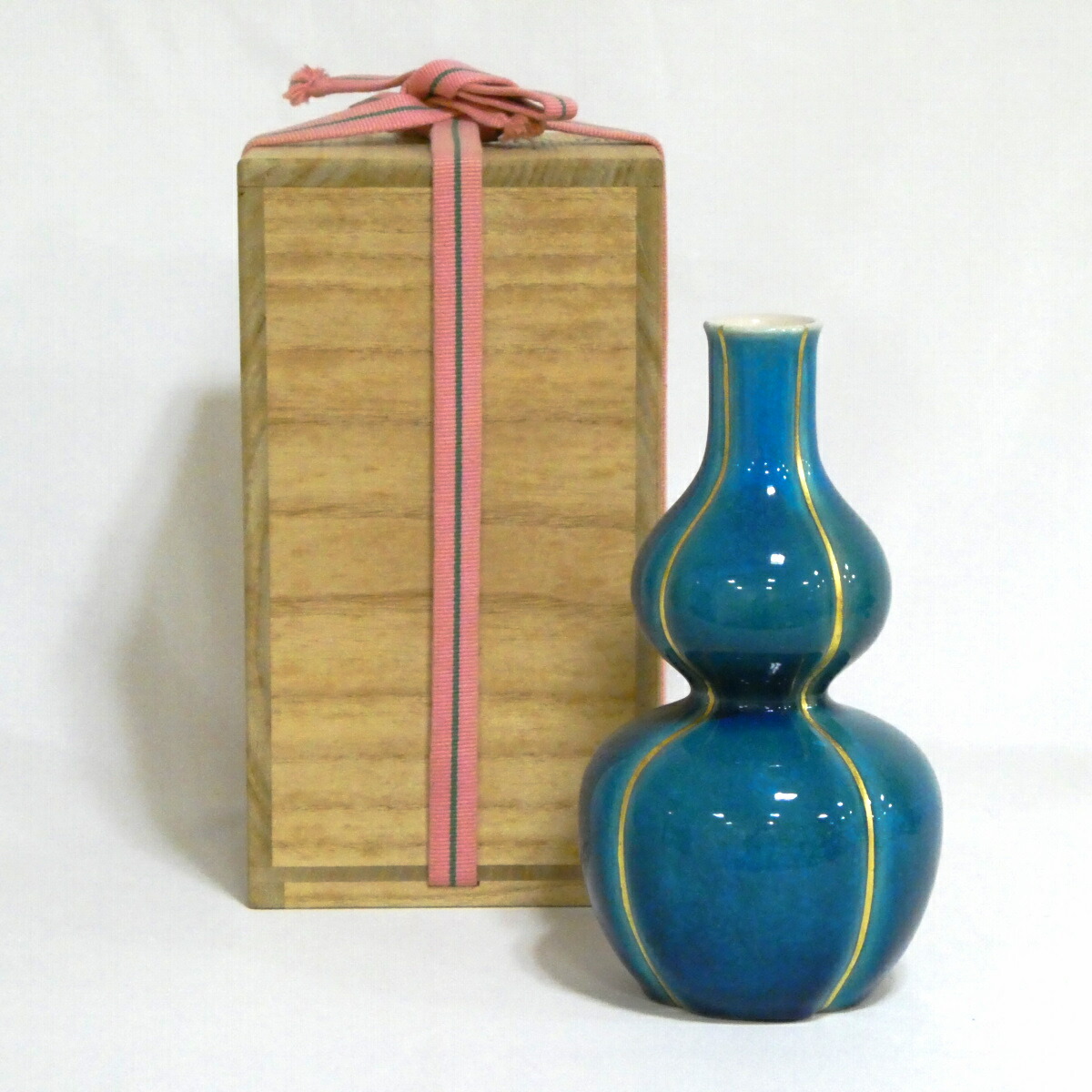 【五月の特売品】平安 十六代 永楽善五郎(即全)作 交趾 瓢酒瓶【中古 美品】