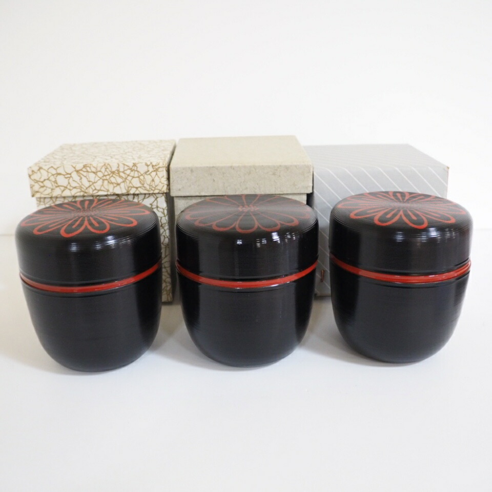 【七月の特売品】 樹脂製  信玄弁当（小）弁当箱 三客揃〈税込・送料込〉【中古】