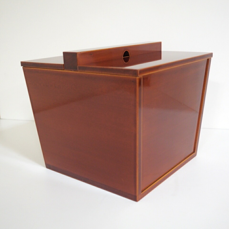 【六月の特売品】飛騨春慶塗 釣瓶水指  木製漆塗 茶道具【中古 美品】