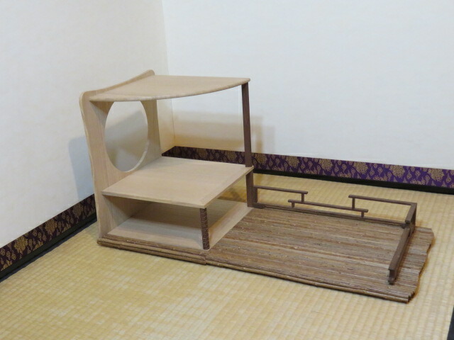 （六月◆特売品）大阪府 萩井一丘作 煎茶道一茶菴好十二の内 桂月棚 佃一祐好 花押箱書 【税込・送料込】【中古・超美品】