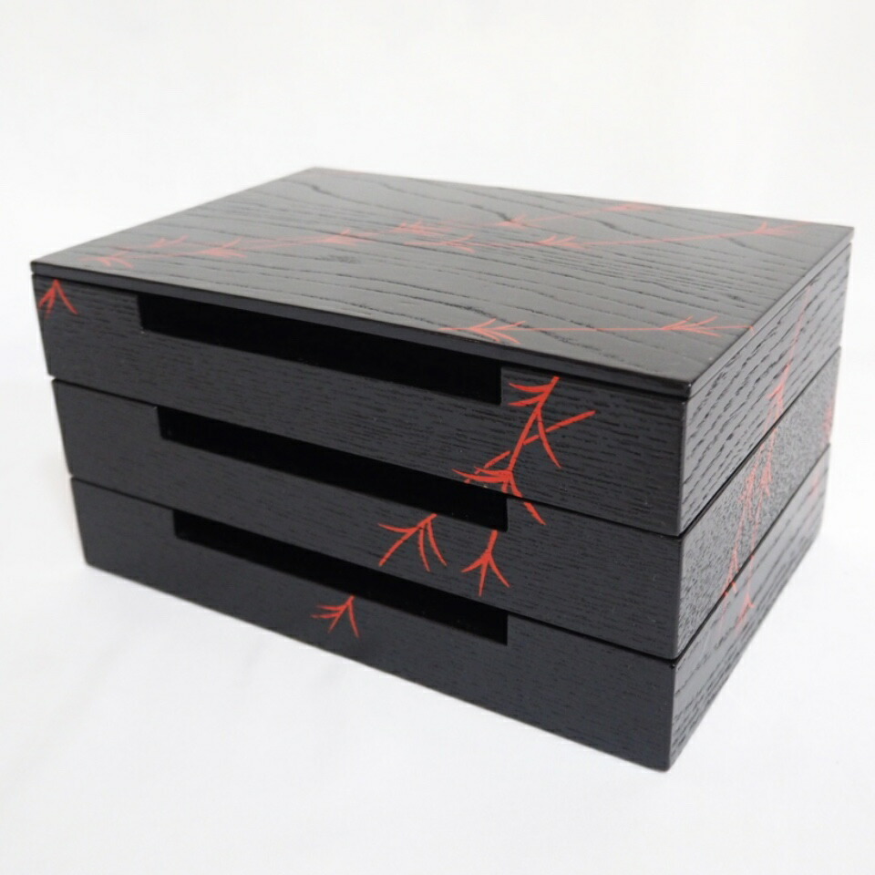 （八月の特売品）鵬雲斎好写 掻合塗 田楽箱 木製 茶道具（中古 美品）