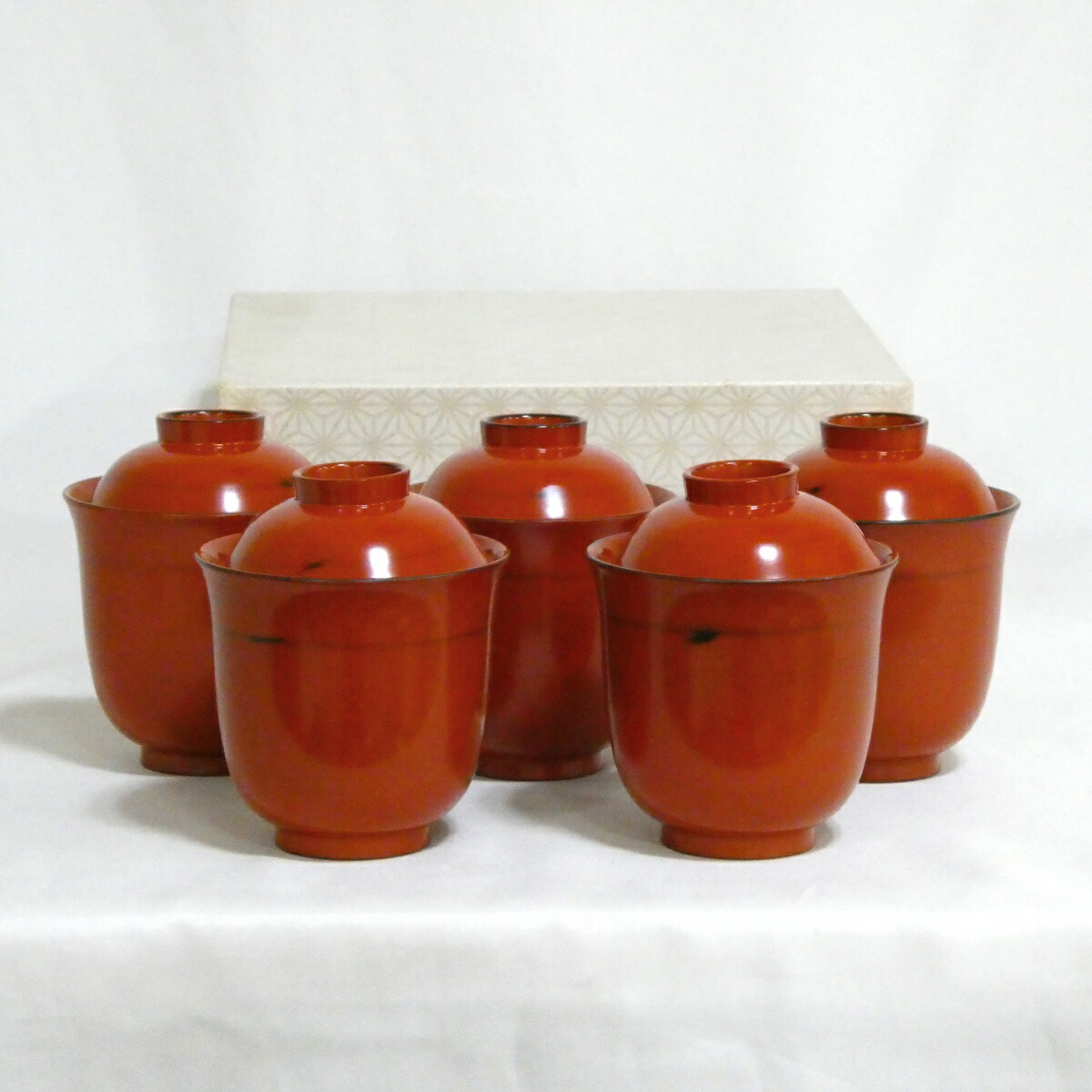 【懐石道具バラ売り特価】古代根来塗 五客 樹脂製 茶道具 【中古・美品】