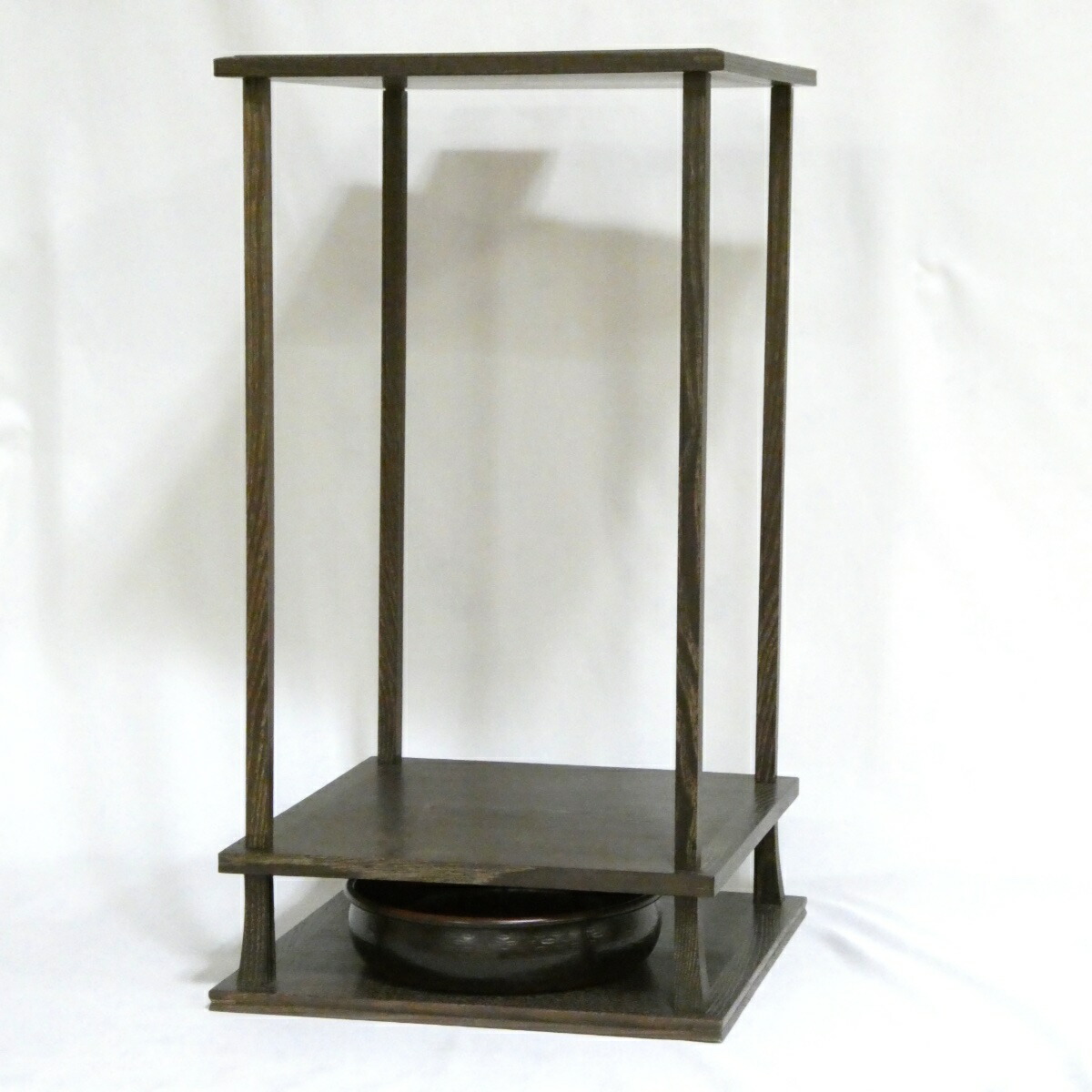 【桑小卓】仙叟好写 組立式 卓下建水セット タナピタット付き 茶道具【中古 美品】