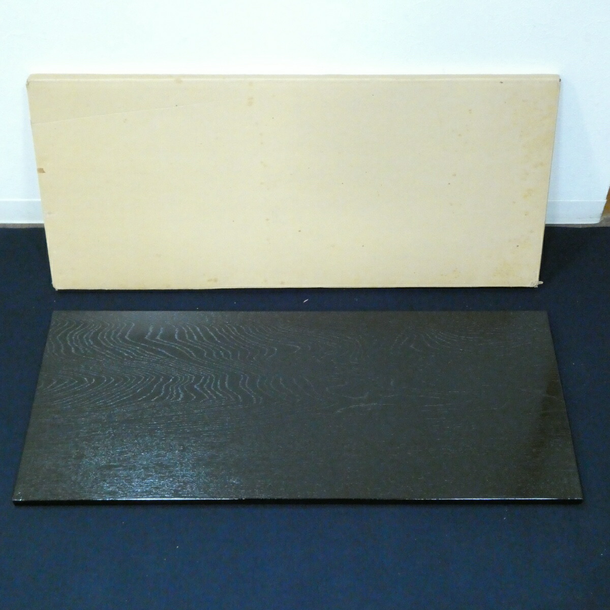 【風炉用】掻合塗 長板（2） 紙箱入り 柿合塗 お稽古 茶道具【中古 美品】