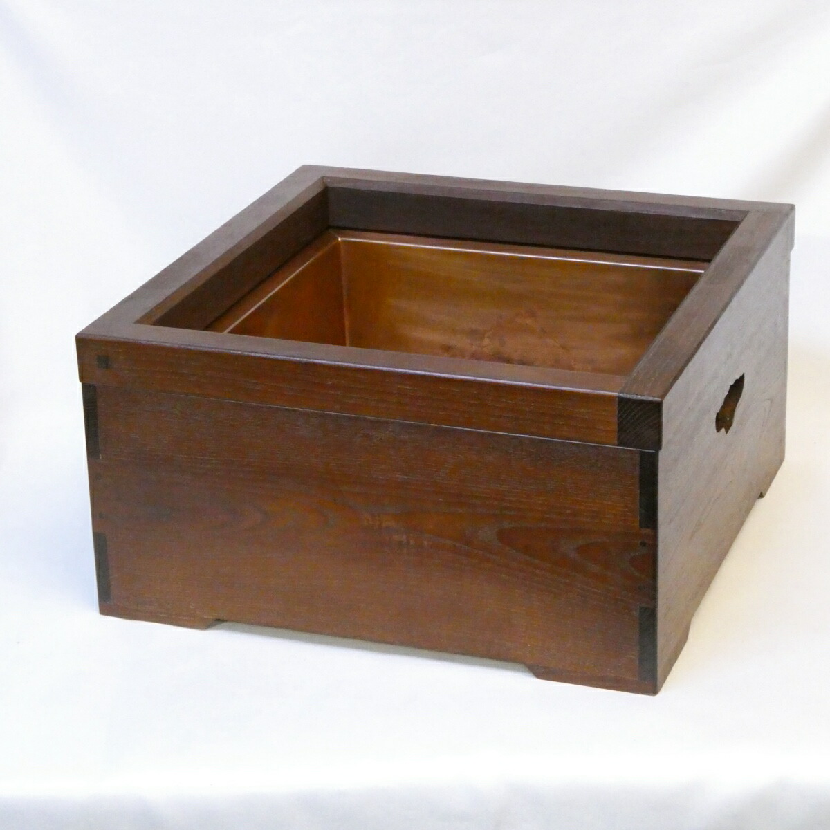 【箱無し特価】女桑置炉 電熱器対応穴付き落とし 茶道具 【中古 使用感あり】