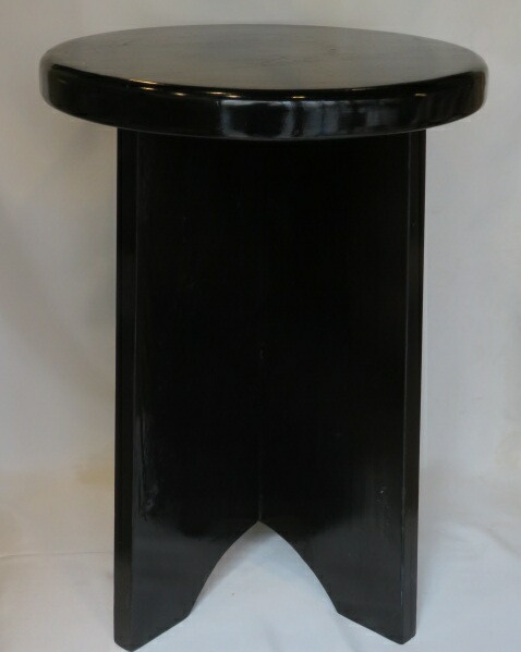 （十二月◆特売品）裏千家 木製円椅子一脚売り〈税込・送料込〉【紙箱無し！】【中古】