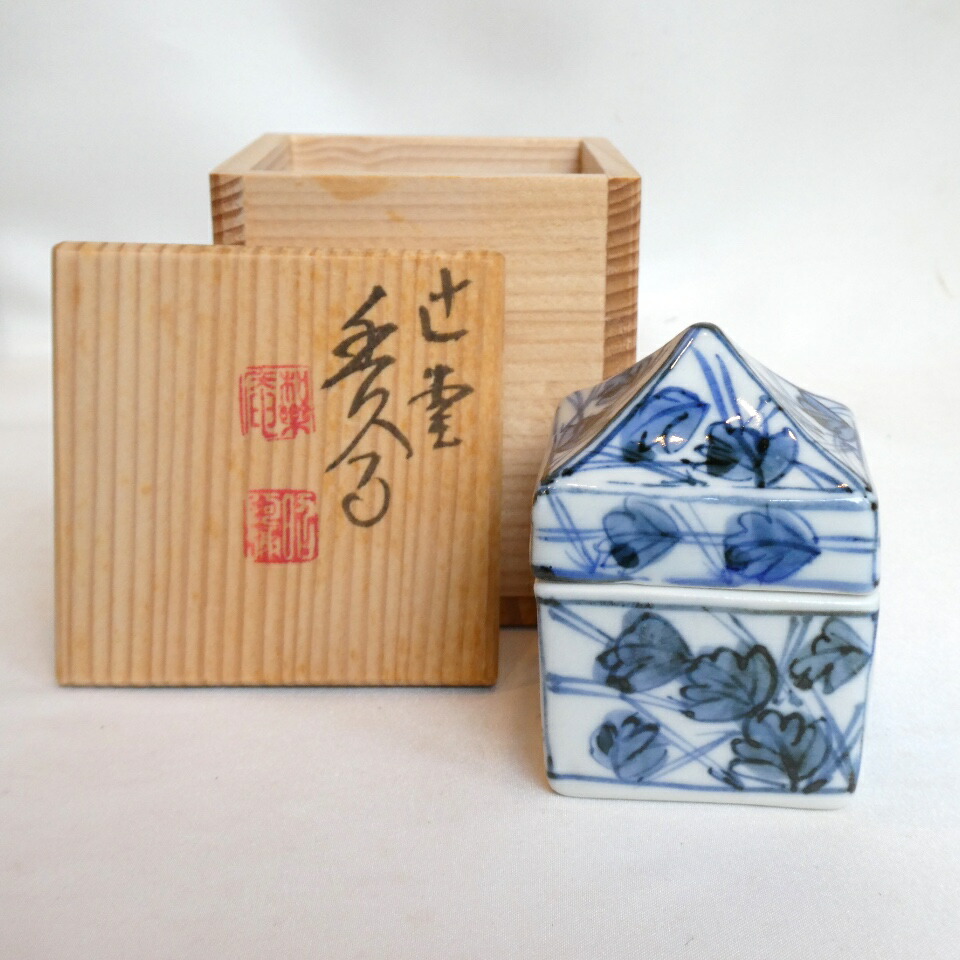 【二月の特売品】廣州窯 趙小守作  辻堂香合  形物香合相撲「大関」【中古 美品】