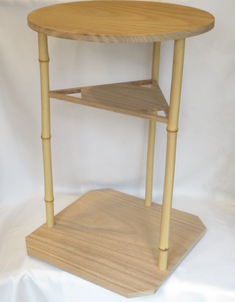 (決算)平安指物師 秋斎作 武者小路千家流 起風斎好写 起風棚〈税込・送料込〉【中古・美品】