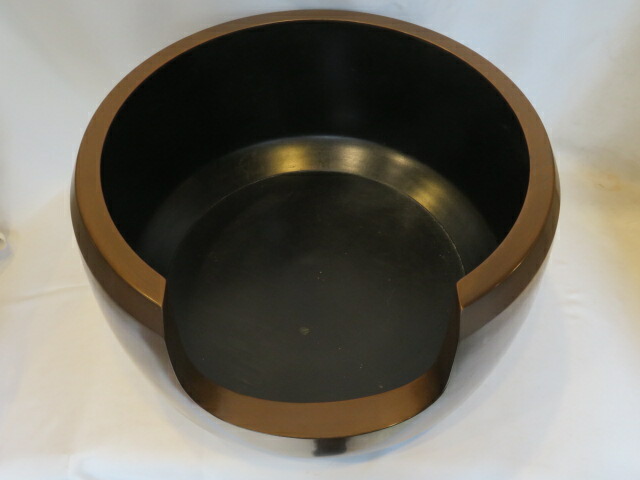 （決算）高岡鋳師 一ノ瀬宗辰作 唐銅 利休面取風炉 尺一と 桂窯 三代 寄神崇白作 雲華前瓦〈税込・送料込〉【中古・シミ】