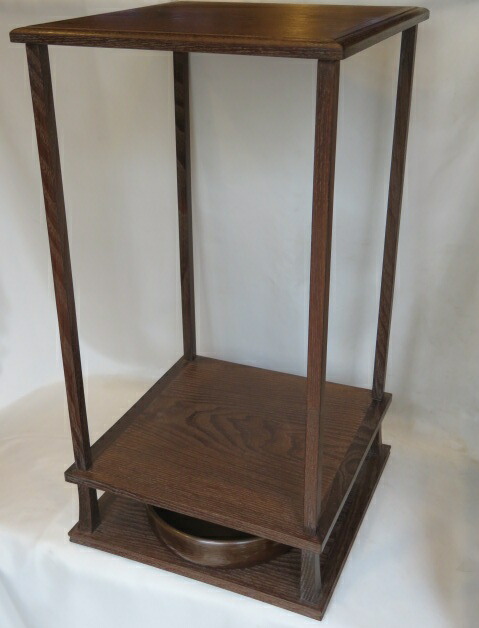 (弥生)仙叟好 桑小卓と 唐銅卓下建水付【税込・送料込】【中古品】