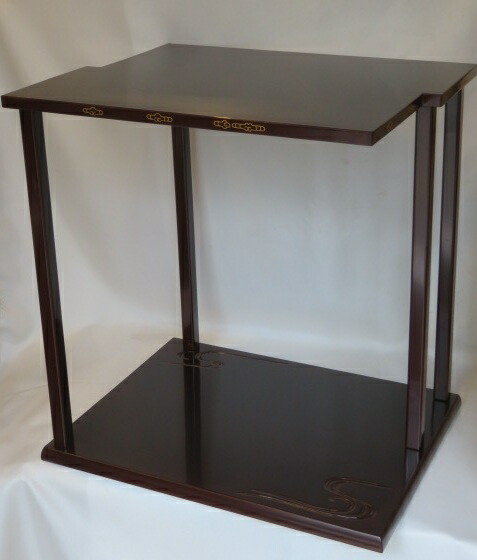 （弥生）平安表派 川瀬表完作 裏千家流 鵬雲斎好 山雲棚 組立式 〔税込・送料込〕【中古】