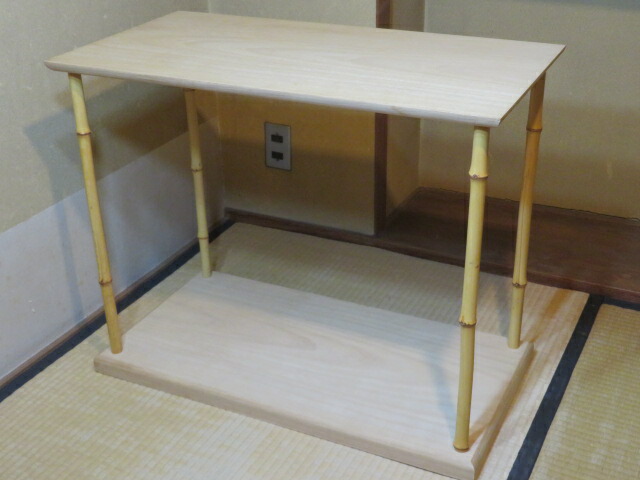 (卯月)利休好写 桐中空合板 竹台子【税込・送料込】【中古】