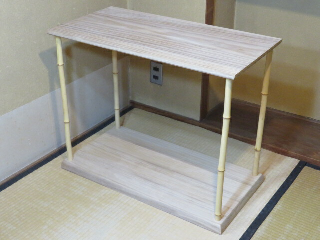 （弥生）利休好写 桐中空合板 軽量竹台子【税込・送料込】【中古・超美品】