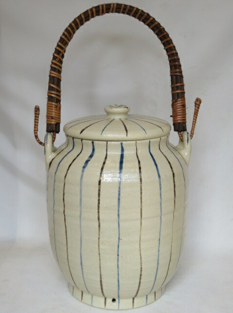 （卯月）十草 籐手付 火消壺中【税込・送料込】【中古・箱なし】