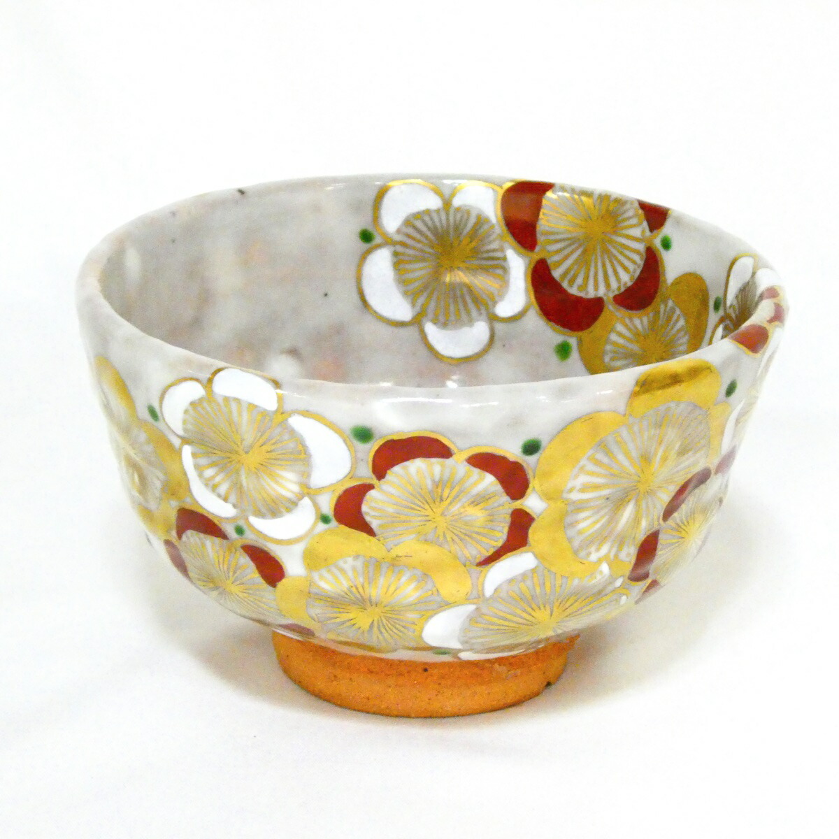 【箱無し特価品！！】紅白梅 茶碗【中古 美品】
