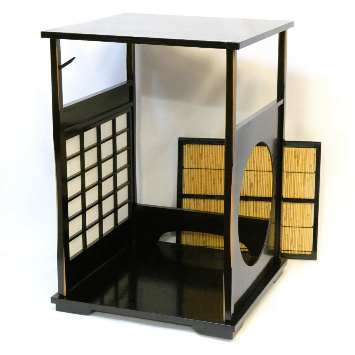 【お稽古用】吉野棚(1) 裏千家 圓能斎好写 組立式 茶道具 【中古 美品】