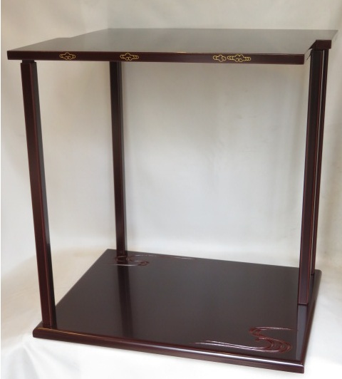 （文月）平安 鈴木光入作 鵬雲斎好 山雲棚 【税込・送料込】【中古・美品】