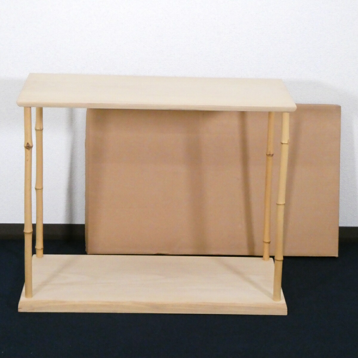 【七月の特売品】利休好写 桐木地 竹台子(1) 中空軽量 茶道具【中古 美品】