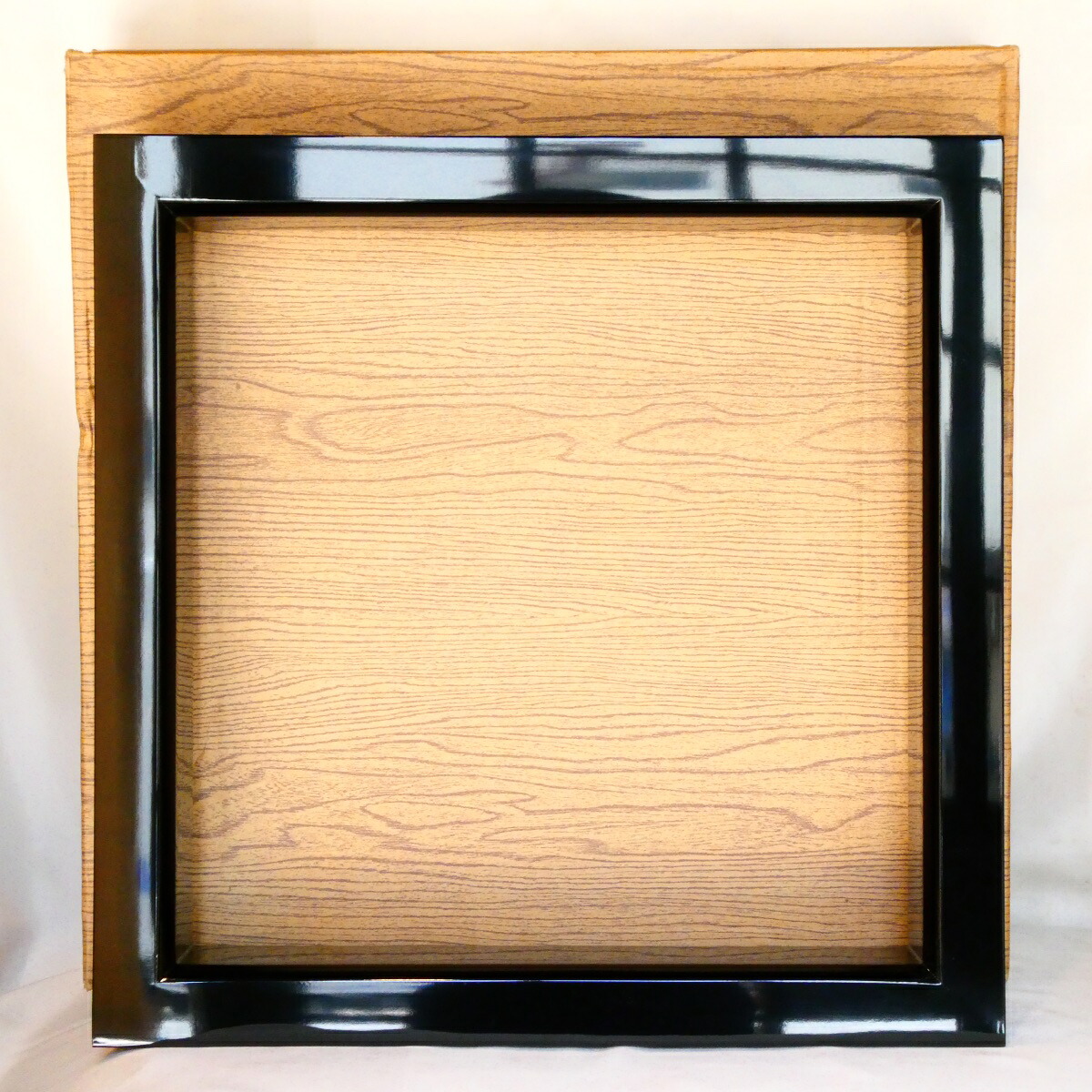 【お稽古・特価品!!】山中塗 戸塚富悦作 真塗炉縁 茶道具【中古 美品】