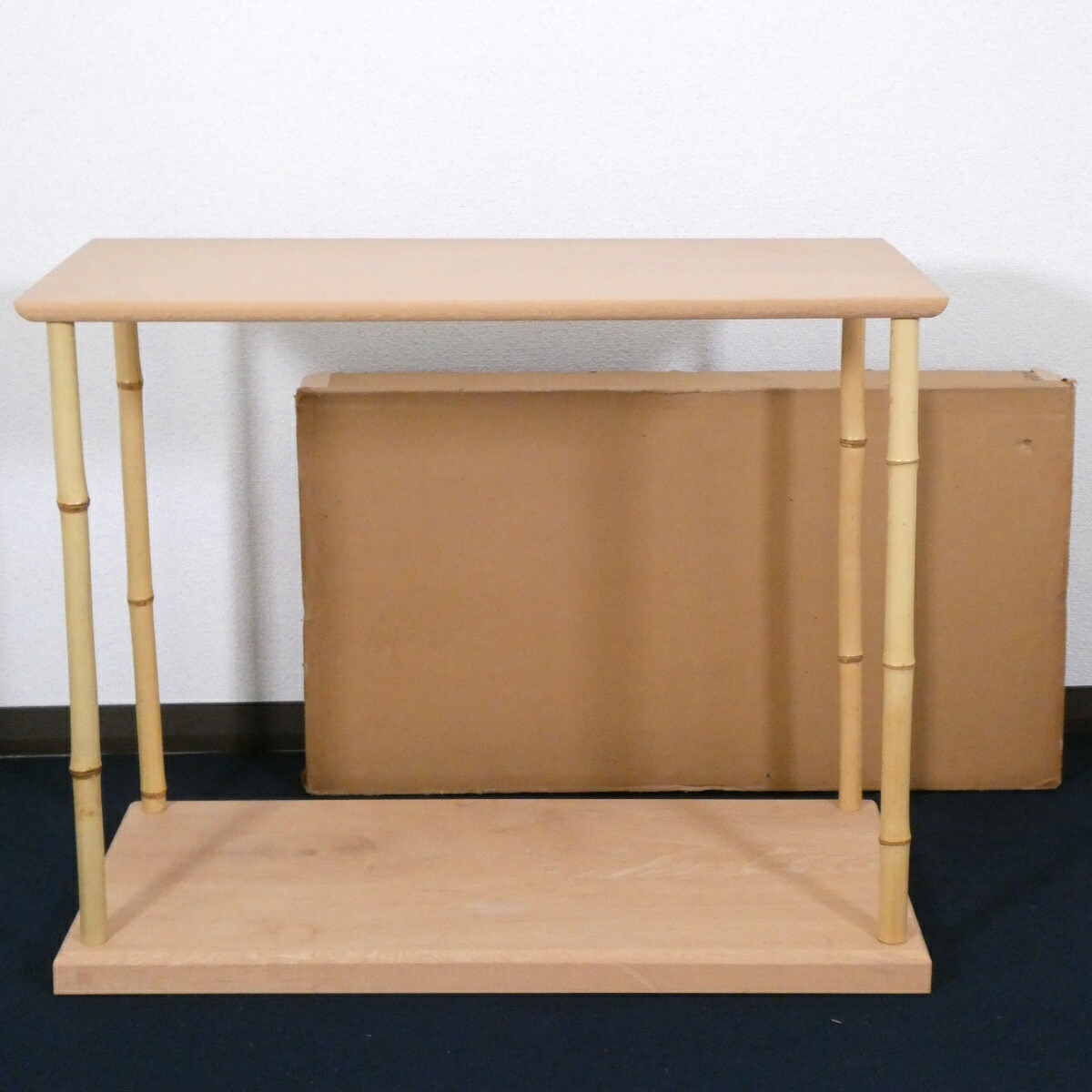 【八月の特売品】利休好 竹台子  栓（つぶ）の木 ・「堅牢」茶道具【中古 美品】