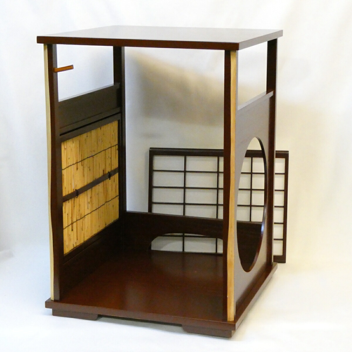 【お稽古用】吉野棚(3) 裏千家 圓能斎好写 組立式 茶道具 【中古 美品】