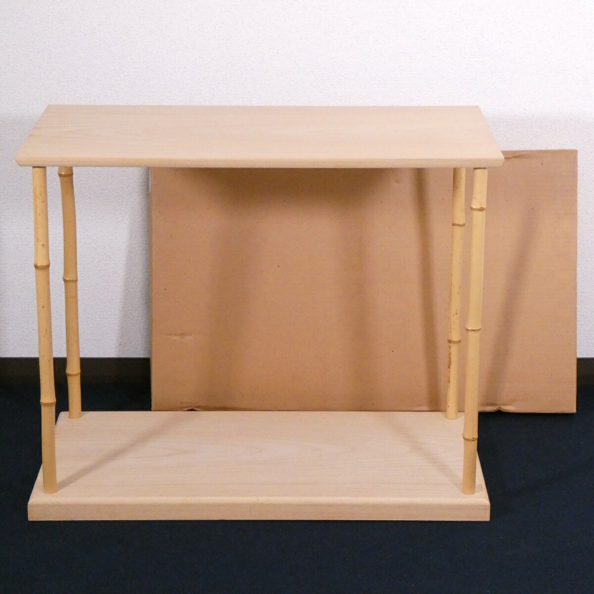 【九月の特売品】利休好写 桐木地 竹台子 中空軽量 茶道具【中古 美品】