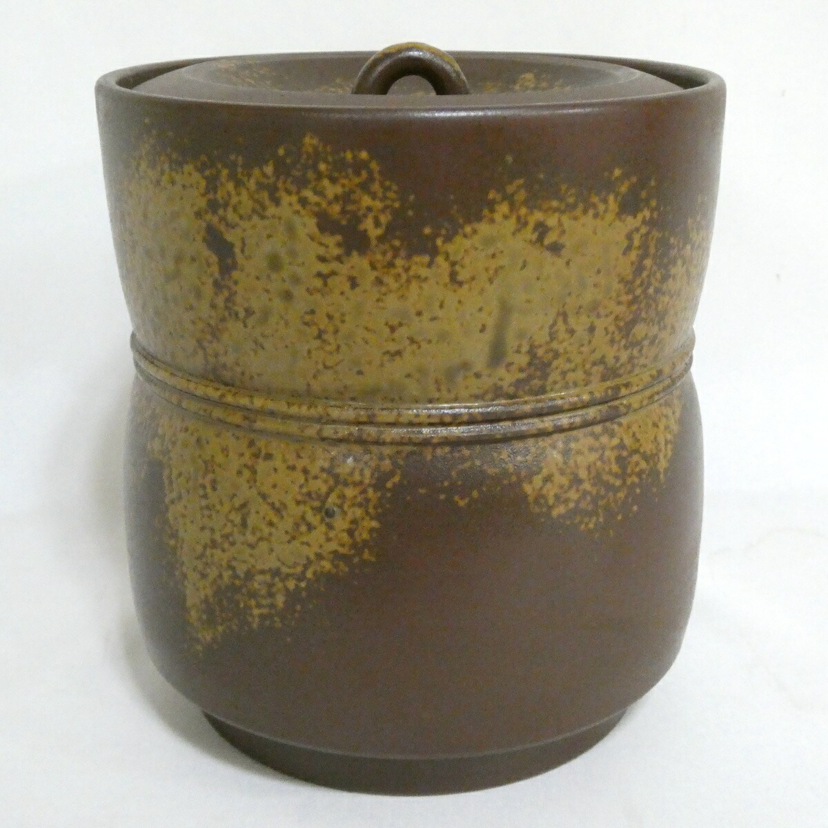 【箱無し特価】木村陶峰作 備前焼 水指 茶道具【中古 美品】
