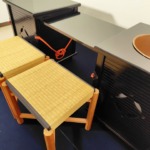 五月◇特売品）田原一斎作 裏千家流 鵬雲斎好写 本桑製 三成棚 組立式